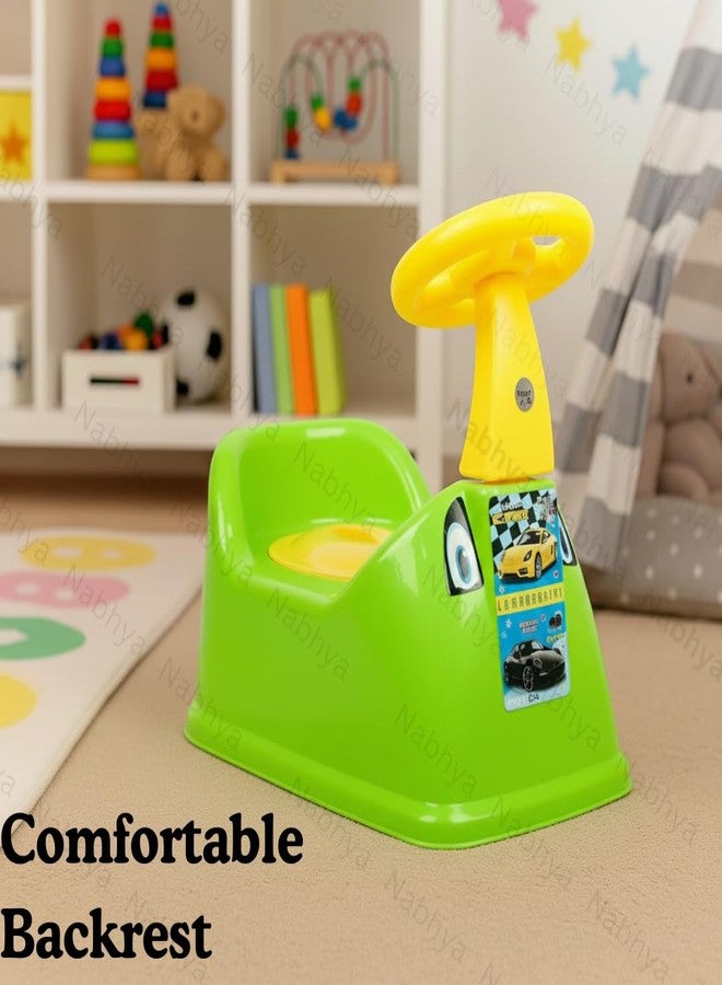 Nabhya Ferrari Staring Baby Potty Training Seat- Chair for Kids- Infant Potty Toilet Chair with Removable Tray & Closing Lid (Green) - Image 4