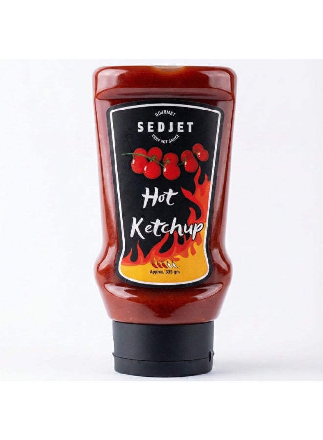 Sedjet Hot Ketchup - Made with Fresh tomatoes, 335 gm
