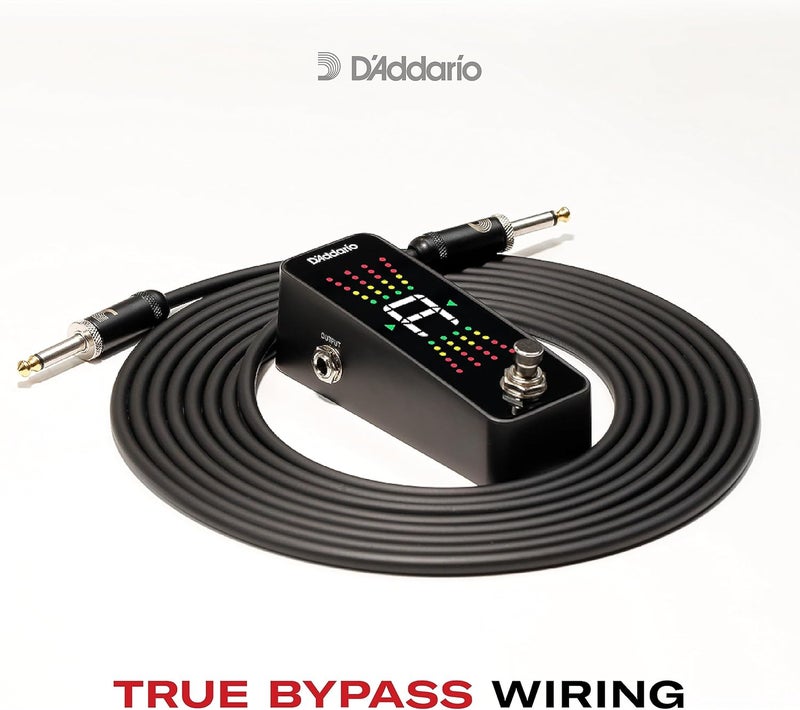 Planet Waves D'Addario Accessories Guitar Tuner Pedal Plus - Chromatic Tuner for Electric Guitars, Bass Guitars and More - Fast and Accurate with True Bypass - Full Color Display with Programmable Countdown Timer - Image 5