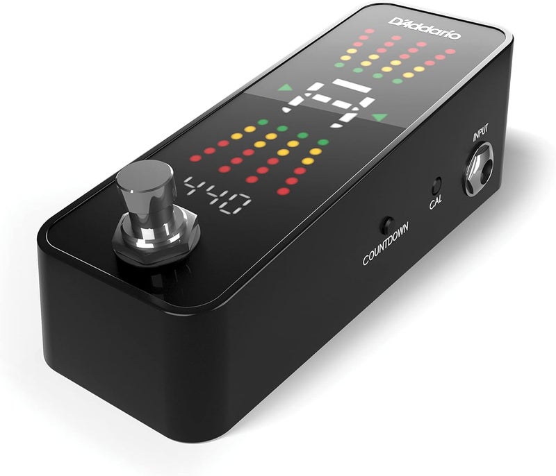 Planet Waves D'Addario Accessories Guitar Tuner Pedal Plus - Chromatic Tuner for Electric Guitars, Bass Guitars and More - Fast and Accurate with True Bypass - Full Color Display with Programmable Countdown Timer - Image 1