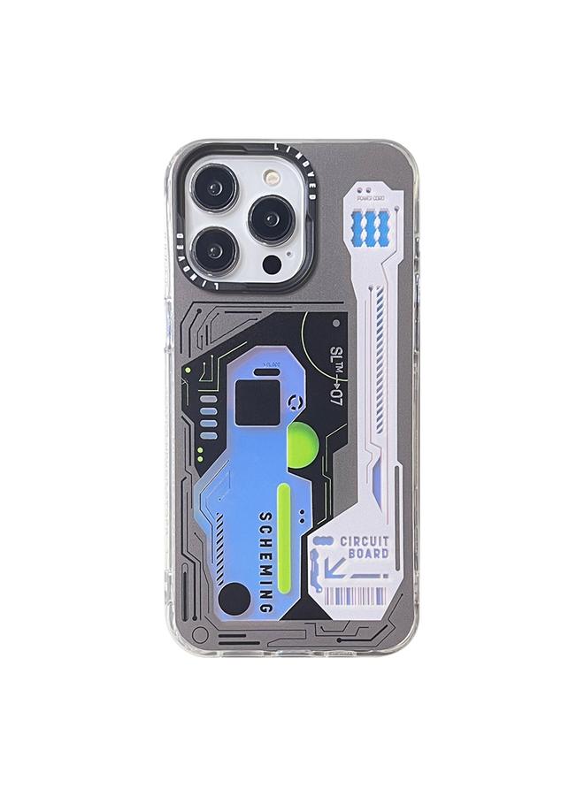 S-TOP Case For iPhone 12 Pro Max Mecha Circuit Board Pattern Phone Case - Image 1
