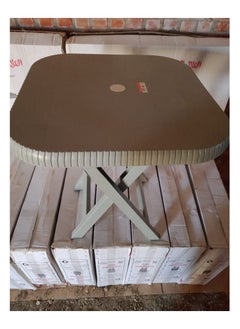 Mobile table, square, gray, foldable, TRKH031