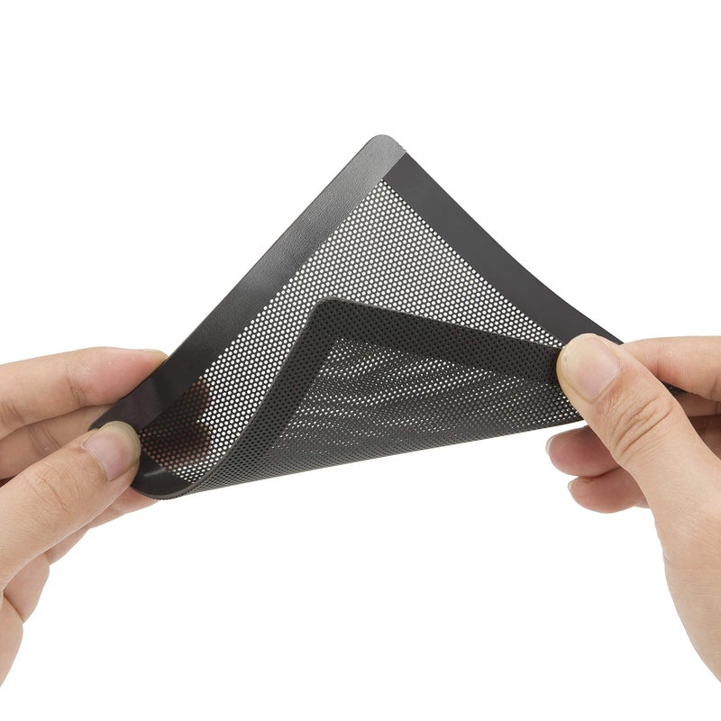 HFEIX 120MM PC Fan Dust Filter Computer Case Fan Magnetic Frame Dust Filter Fine PVC Mesh Length 4.72 x 4.72 inches Black-4Pack - Image 4