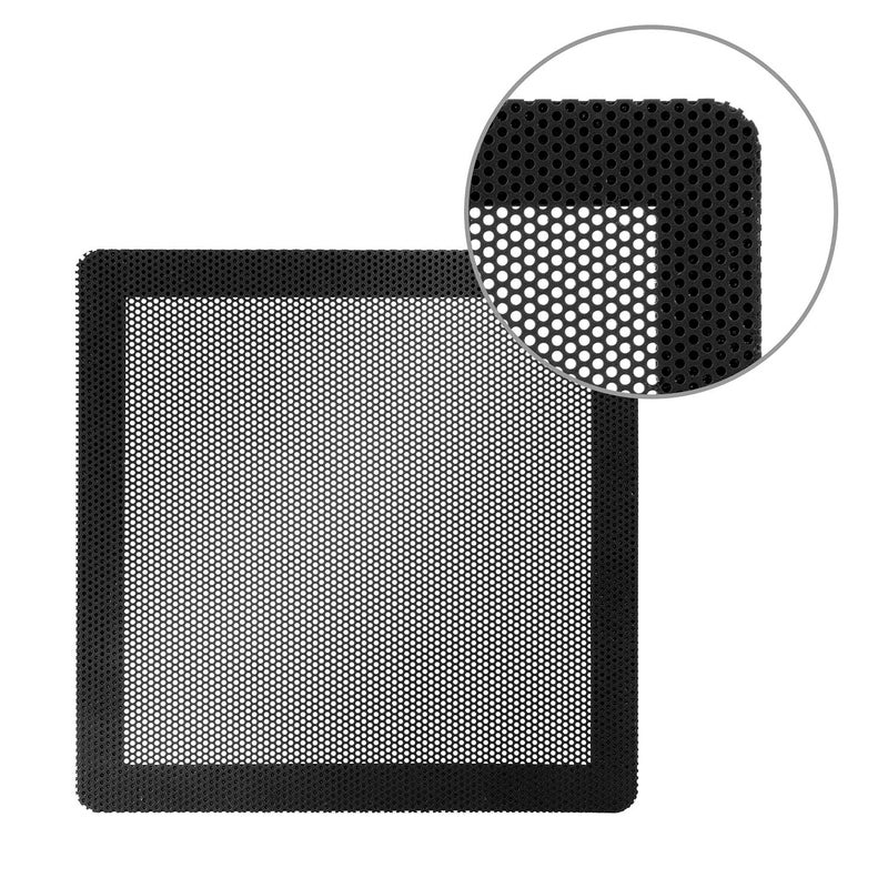 HFEIX 120MM PC Fan Dust Filter Computer Case Fan Magnetic Frame Dust Filter Fine PVC Mesh Length 4.72 x 4.72 inches Black-4Pack - Image 2