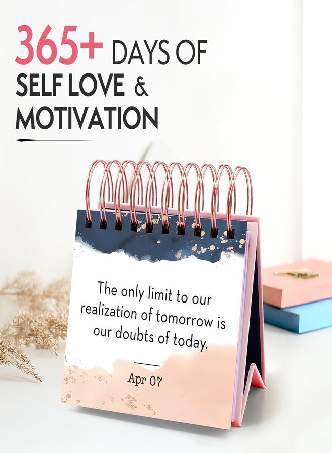 BRAVEBUG Motivational Gifts For Women, Coworkers - Inspirational Gifts for Coworkers, Leaders - Office Desk Accessories for Women, Office Gifts - Birthday Gifts, Daily Affirmations For women Flip Calendar - Image 5