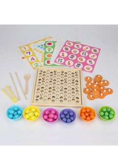 Generic 2-in-1 Wooden Board Clip Beads Matching Game Puzzles – Shape and Color Sort Toy, Educational Beaded Puzzle, Memory Game for Kids, Interactive Learning Toy, Fine Motor Skills, Cognitive Fun  - Image 2