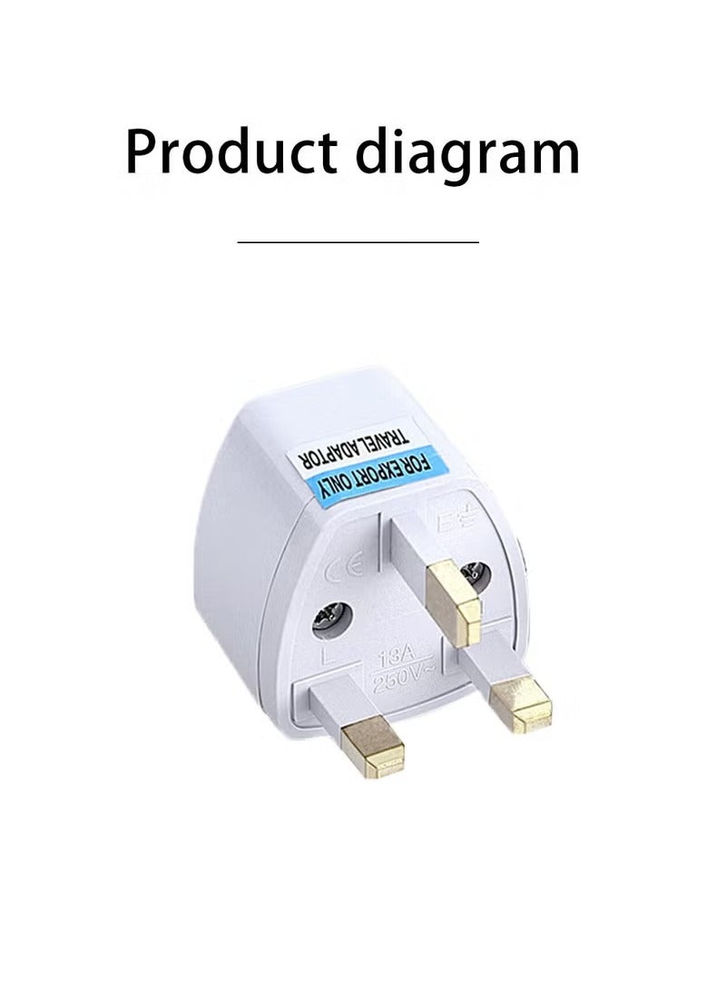 5-in-1 UK Plug Adapter, Universal Travel Adapter, Multi-Function Power Converter for 250V (5 Pack), UK Power Adapter, British Plug Converter - Image 4