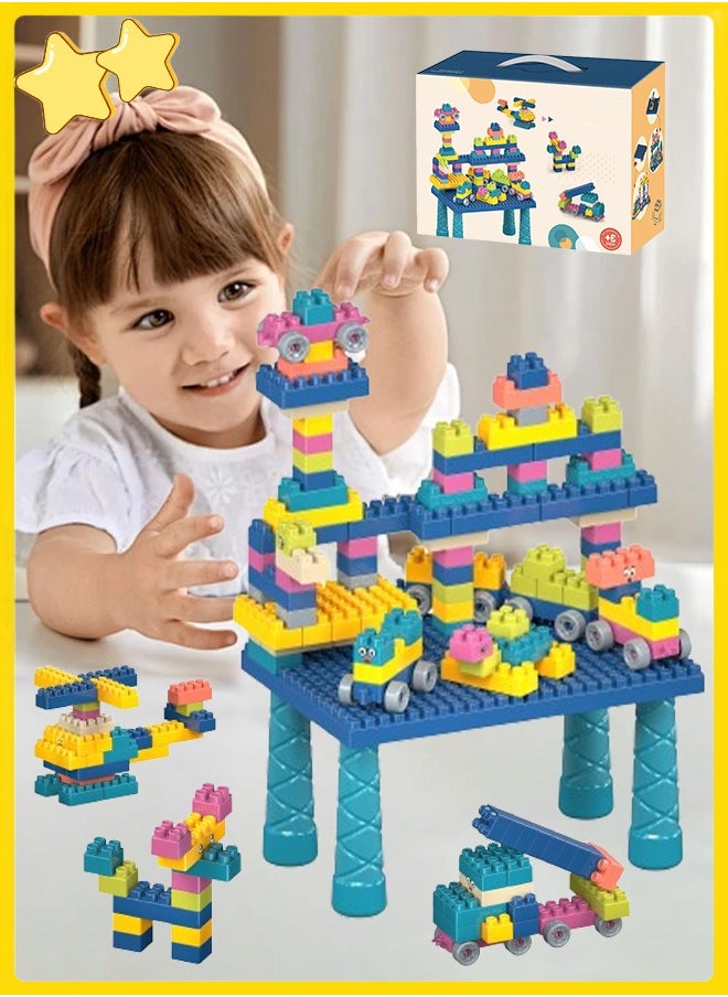 Building Blocks Building Toys 3 4 5 6+ Year Old Easy to Assemble Small Building Block Table Preschool Learning Stacking Block Kit DIY Building Block Toy Set  - Image 1