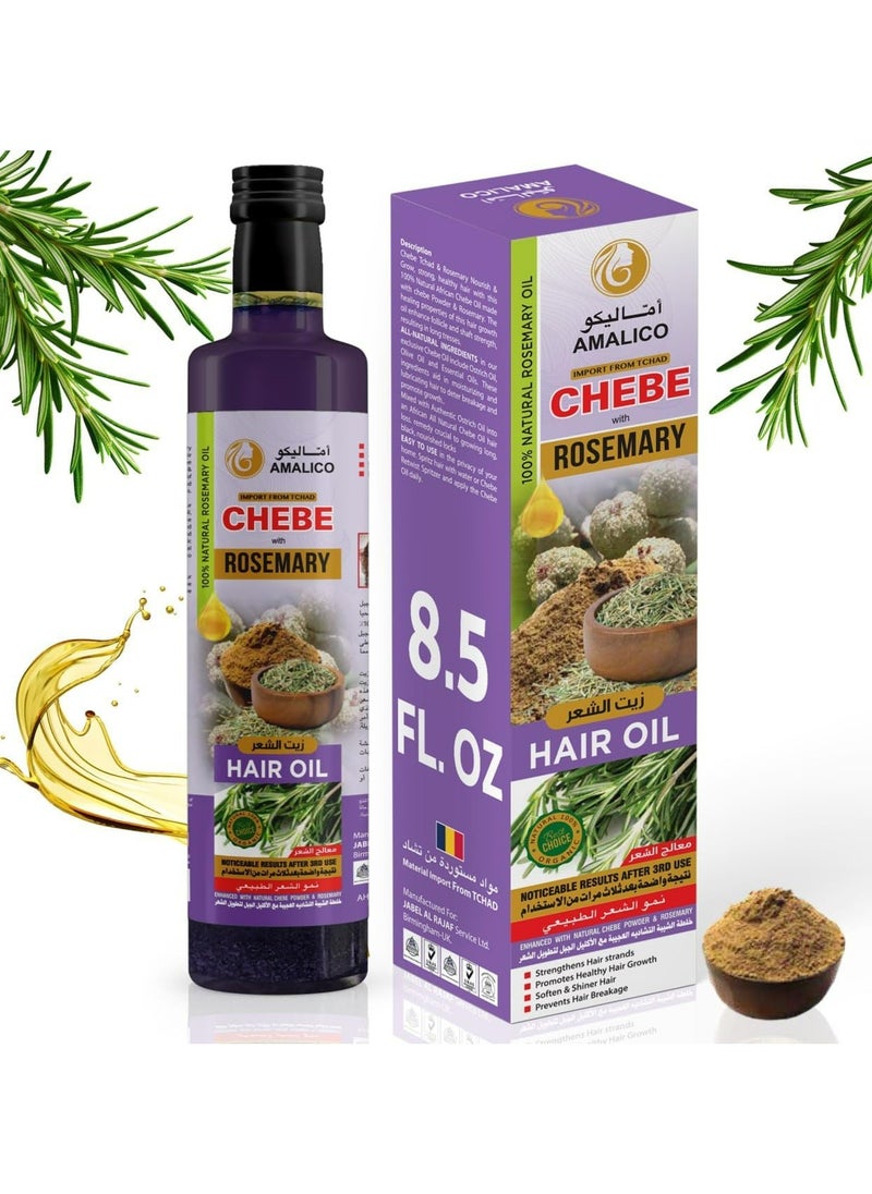 AMALICO - Hair Oil Chebe With Rosemary 250 ml - Image 1