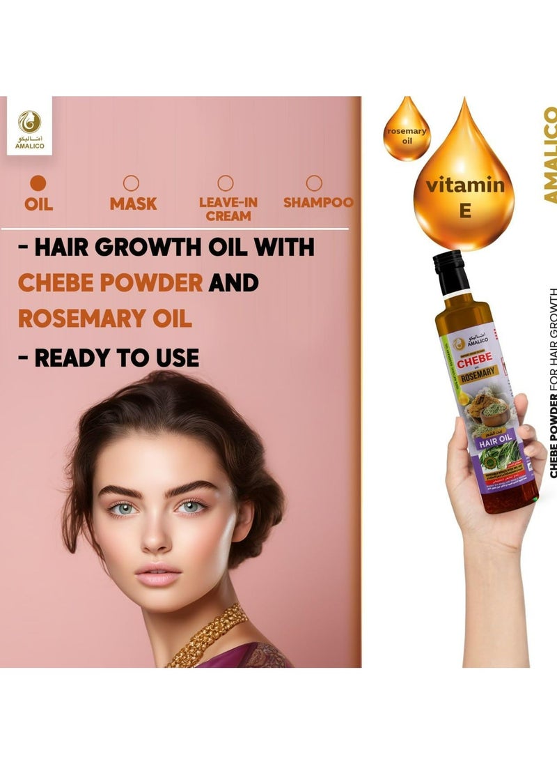 AMALICO - Hair Oil Chebe With Rosemary 250 ml - Image 1