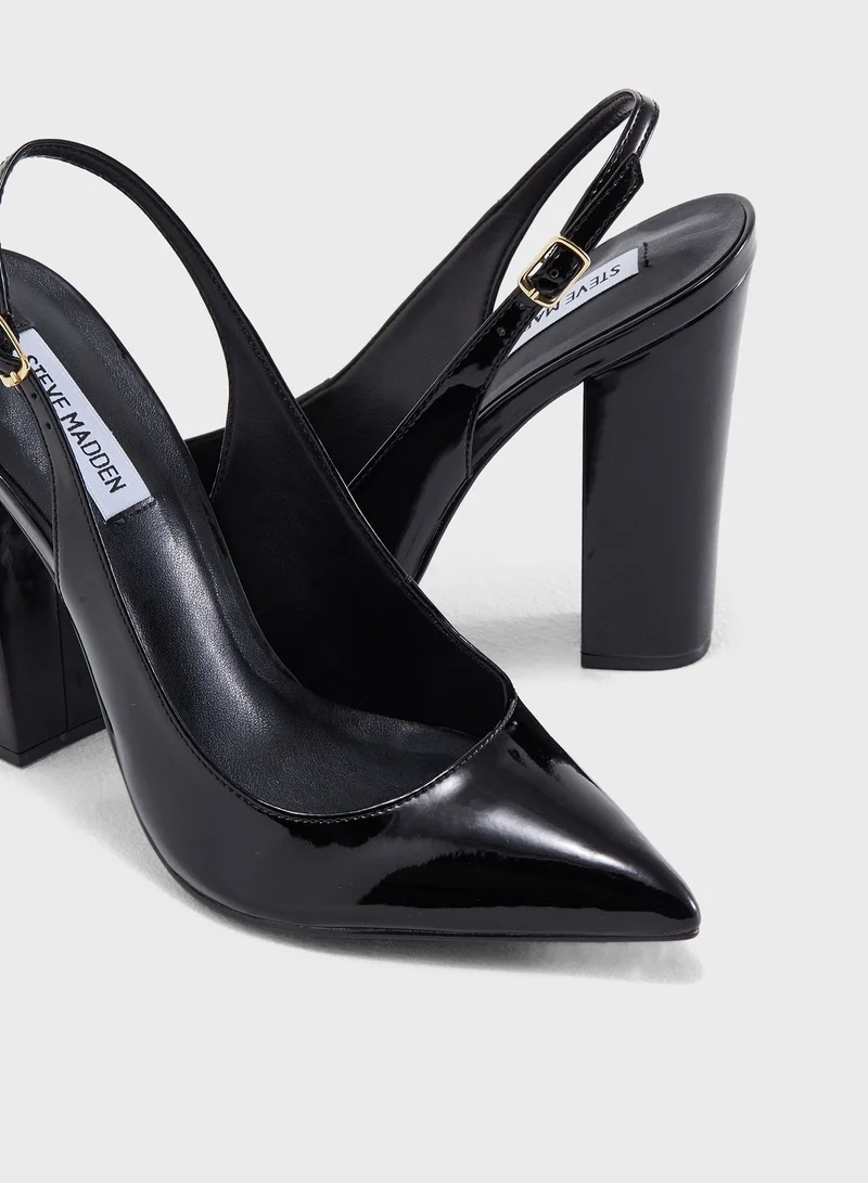 STEVE MADDEN Block Heel Pump
