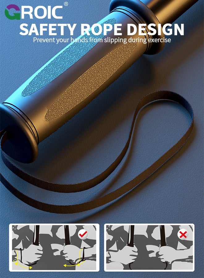 GROIC 20KG Power Twister Bar, Upper Body Strength Training Bar, Heavy Duty Arm Builder for Strengthening Chest Workout, Shoulders, Biceps, Arms, Forearm Strengthener Builder Spring Exercise Bar - Image 5