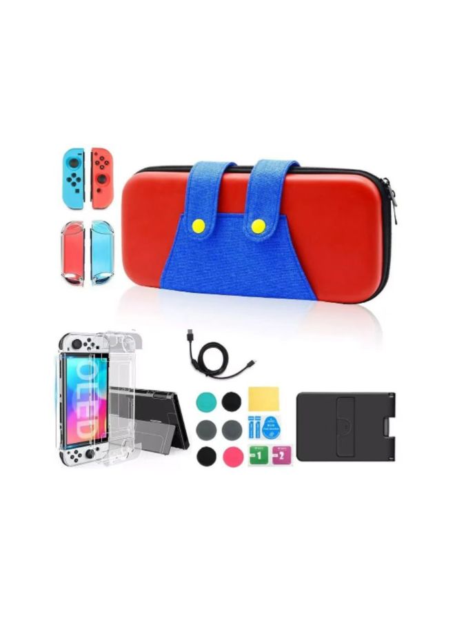 نيوترل حقيبة حماية مناسبة لألعاب نينتندو سويتش، حقيبة تخزين مع كابل حماية من النوع Type-C، مجموعة علبة كريستالية - Image 1