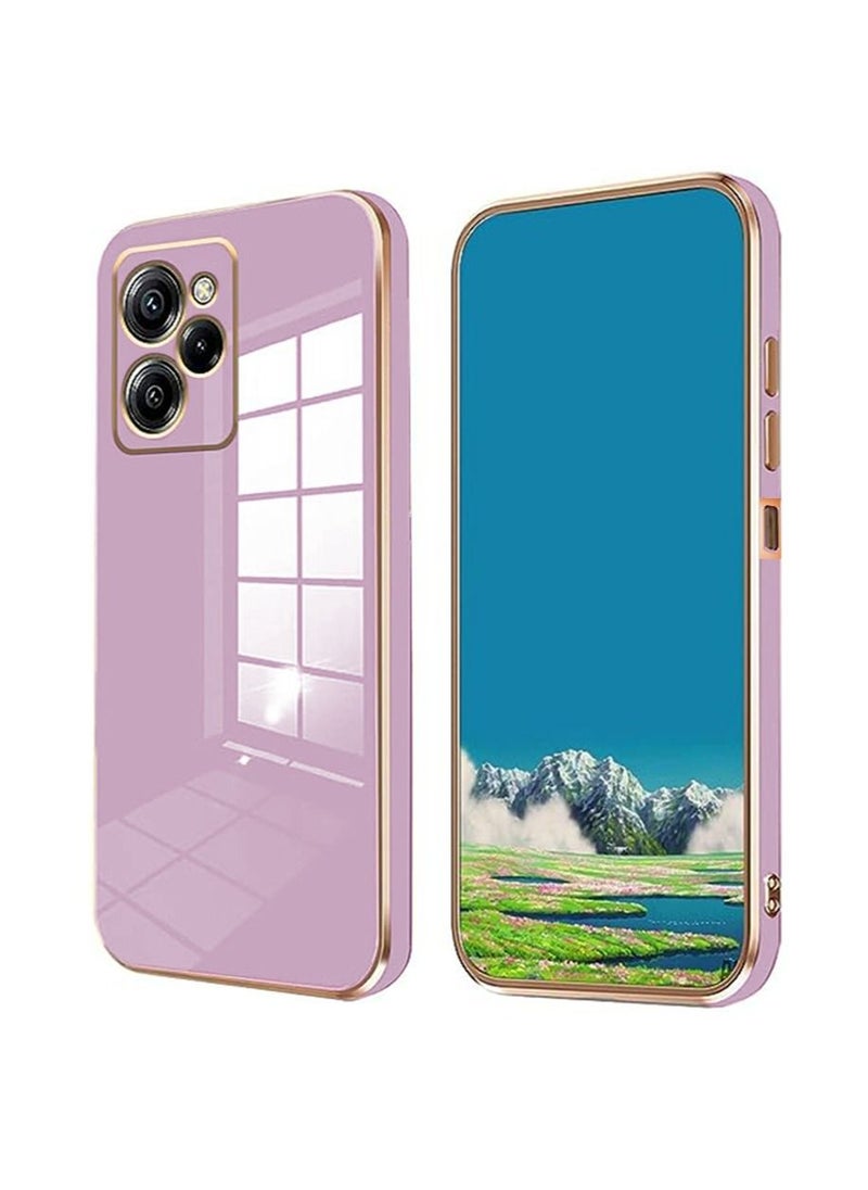 Generic - Compatible with Xiaomi Poco X5 Pro Case Silicone with Camera Protection, Poco X5 Pro Phone Case Shockproof for Women Men Anti-Scratch Ultra Thin Plating Electroplate Soft Case - Image 1