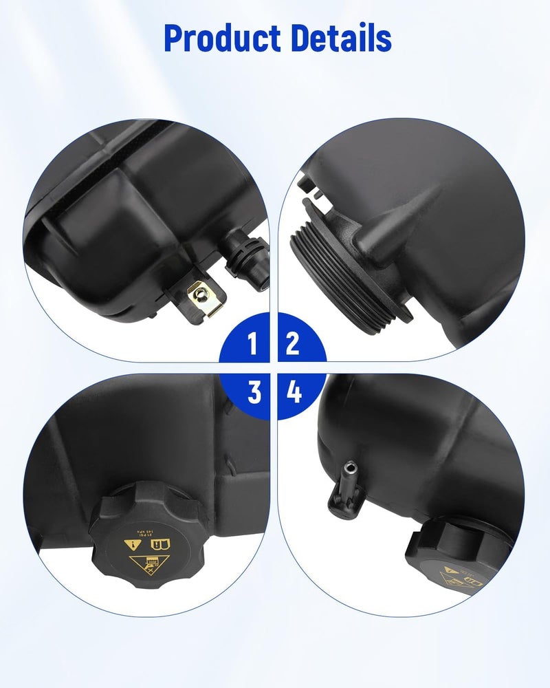 JUWEVAZU Engine Coolant Reservoir Bottle Tank for Jeep Wrangler 2.0L L4 (2019-2023) - Image 5