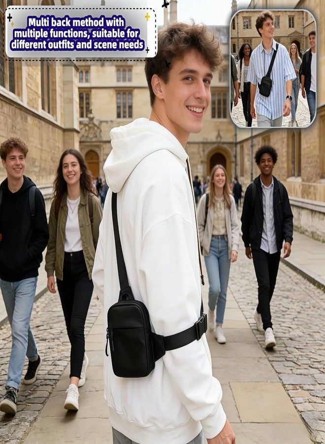 BUBBLE-FLY Lightweight Water-Resistant Crossbody Bag, Multi-Pocket Organizer for Phone, Keys, Essentials - Unisex Mini Sling Pack for Hiking, Commute, Cycling - Image 5