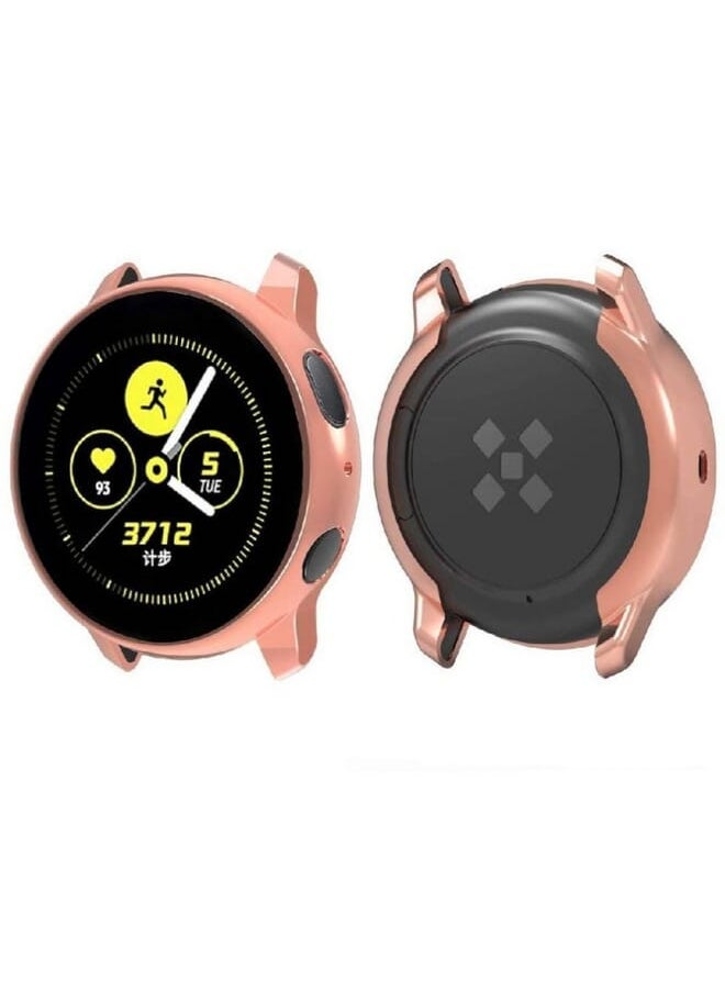 PROMASS Ultra Slim Full Coverage Bumper Protection Case Cover For Samsung Watch Active 2 44Mm Rose Gold  - Image 2
