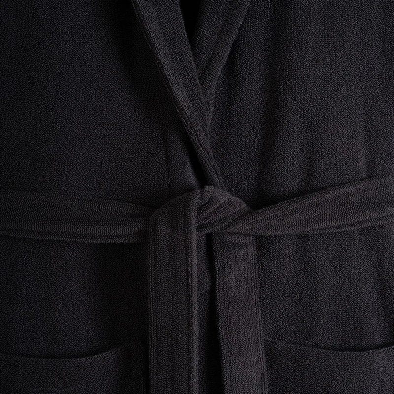 بينيلوبي 100% Cotton Bathrobe L Anthracite - Noa Series