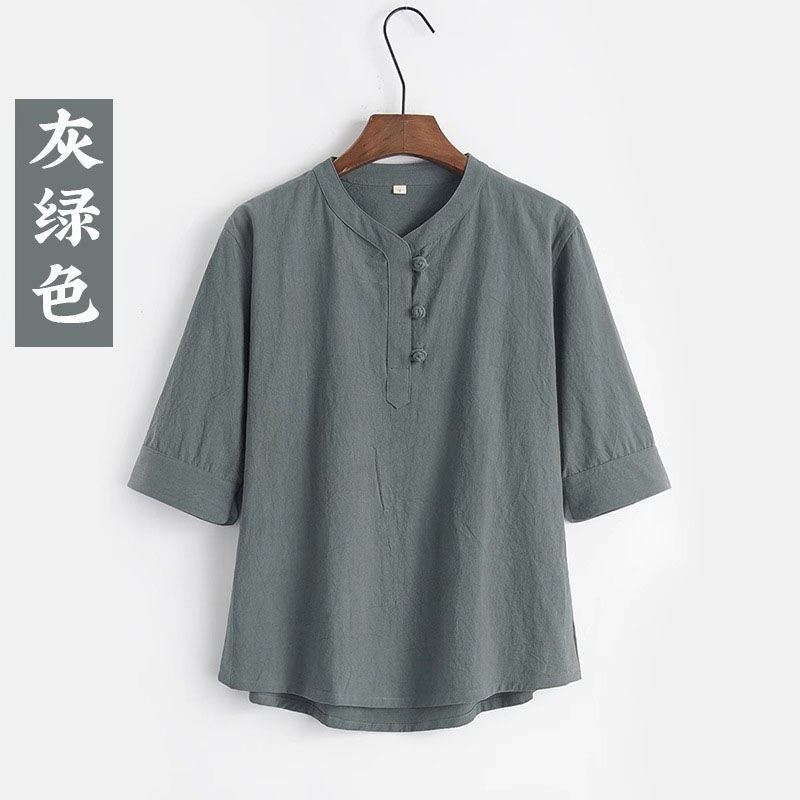 Taoist Jusin Clothing Men's Temple Meditation Zen Clothing Women's Cotton Linen Style Zen Style Tang Suit National Tide suit - Image 1