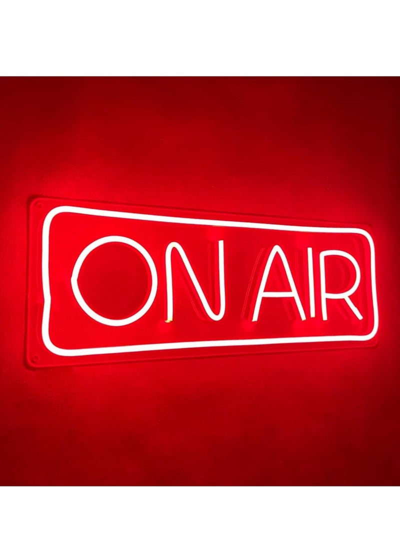 Rose - On Air Neon Sign for Twitch, Tiktok, YouTube Streamers/Gamers - Live Streaming/Recording Light Sign – Cool Led Signs for Studio, Wall, Bedroom, Game Room Decor (Red) - Image 1