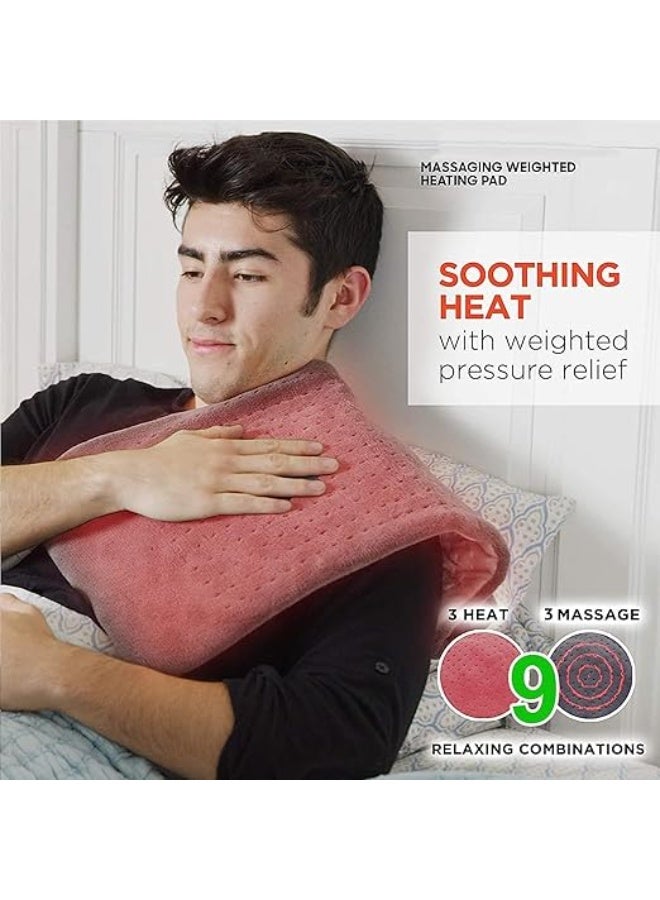 وسادة تدفئة ومساج كهربائية بوزن مريح – شال مساج بالاهتزاز للرقبة والظهر والكتفين وراحة الجسم بالكامل - Image 5