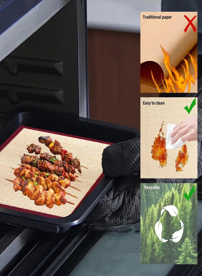 Fovege Air Fryer Liners Reusable For Emeril Lagasse French door 360 Air Fryer, Silicone Baking Mat Accessories Compatible With Emeril 26 QT Dual-Zone Airfryer Oven - Image 2