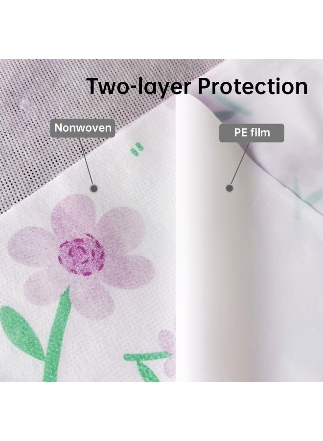 ECVV Disposable Toilet Seat Covers 20 Pack - Extra Large 16.5"x23.6", 2-Layer Waterproof Protection for Travel and Public Restrooms - Image 2