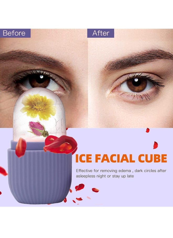 Prime by javaudan Ice Mold Ice Maker for Face with Anti-Leak& Drip System, Contour Cube Ice Roller, Silicone Ice Holder for Face Ice Face Roller Skin Care Tools Gift for Women  - Image 3