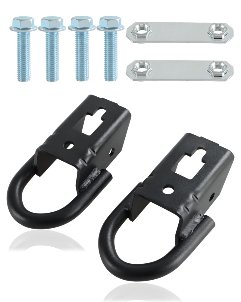 HIMARKLIF Pair of Front Tow Hooks Black Compatible with Ford Expedition 20072015F150 20092021Lincoln Navigator 20072015Replace FL3Z17A954C