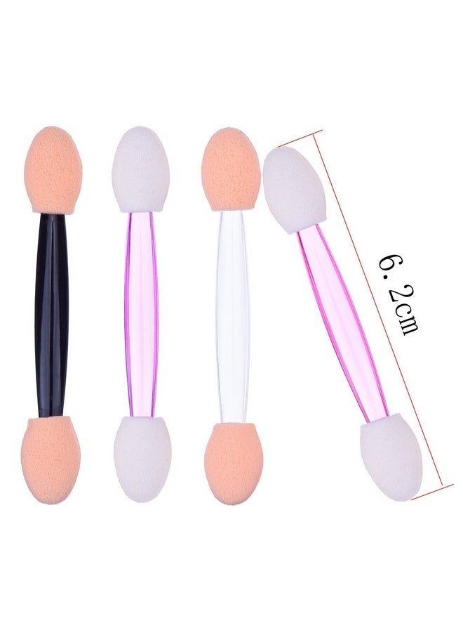 La Tartelette - 100 Pack Disposable Eye Shadow Brush Sponge Dual Sided Oval Tipped Makeup Applicator Tool Multicolor - Image 1