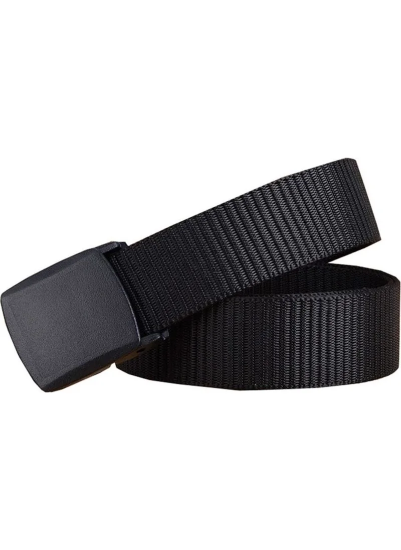 Başkent Çanta Başkent Bag Black Tactical Style Cloth Belt Set with Plastic and Metal Buckle