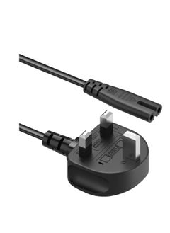 Terabyte 2 Prong AC Power Cord Cable for Samsung LG TCL Sony TV Compatible HP Printer PS3 PS4 PS5 UK AC Wall Plug  - Image 1