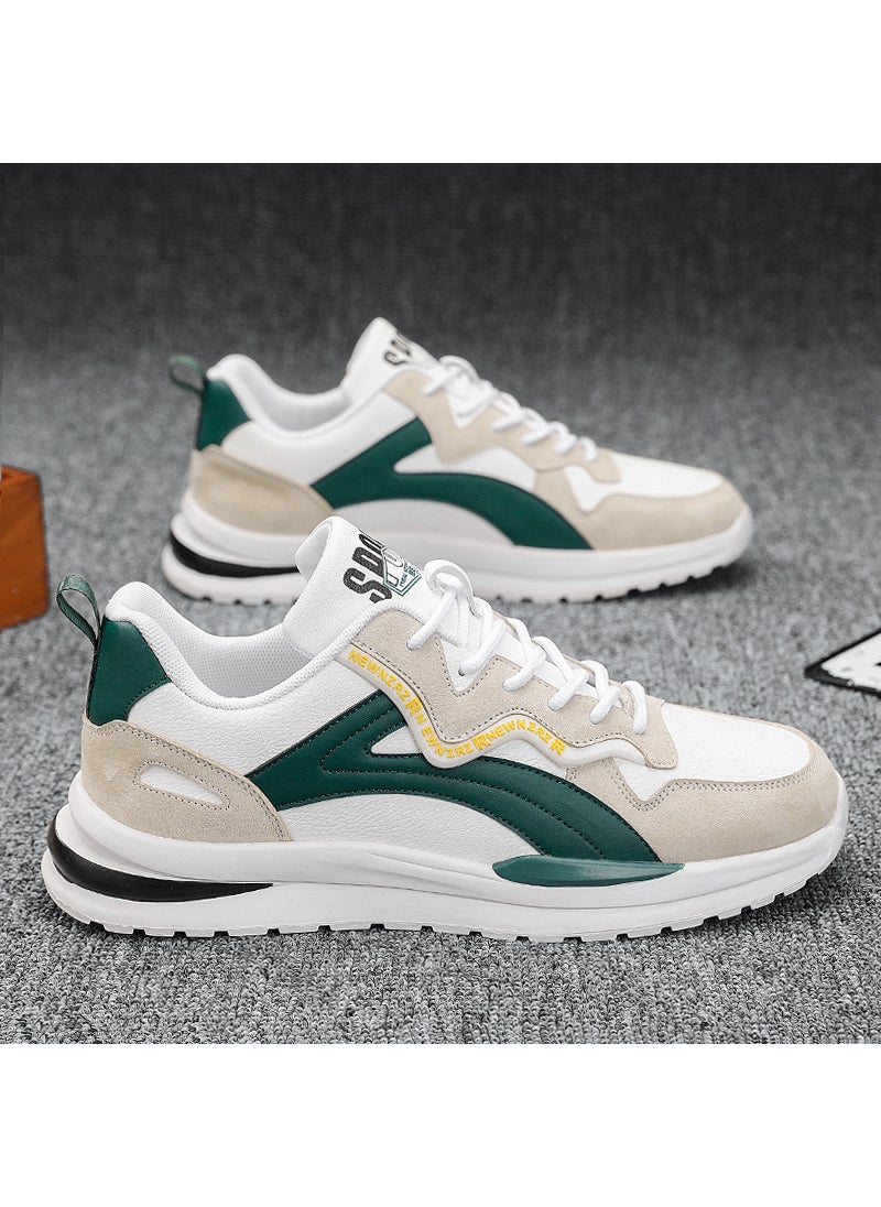 Generic - 2023 Breathable Mens Casual SneakersA08 White Green A08 White Green - Image 1