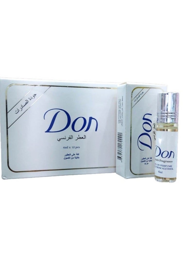 مكة دون رول أون برفيوم عطر فرنسي 6 مل × 12حبه - Image 1