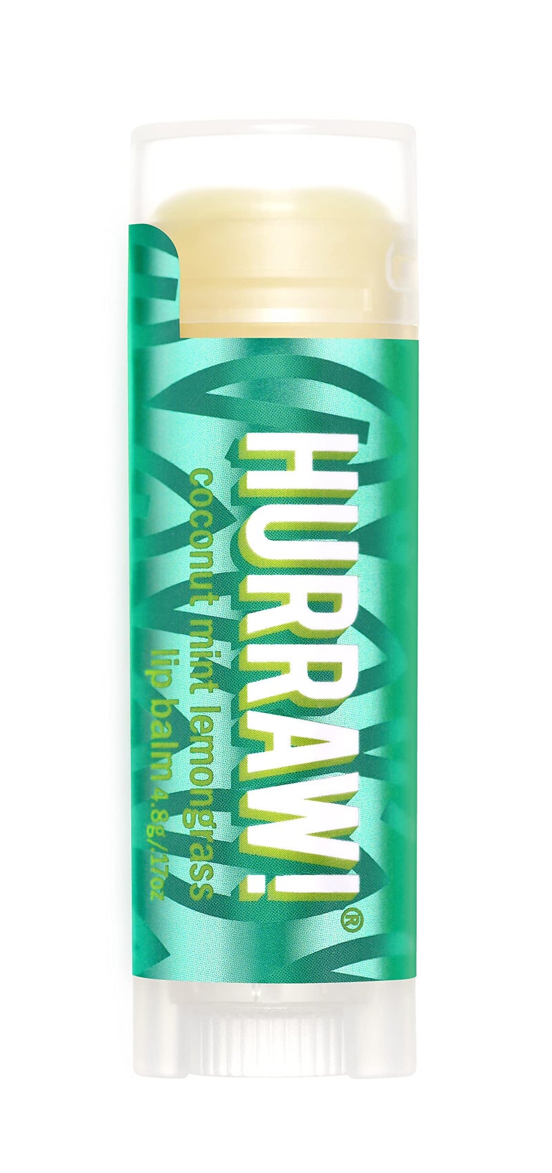 Hurraw Coconut Mint Lemongrass Pitta Lip Balm Organic Certified Vegan Cruelty and Gluten Free NonGMO 100 Natural Ingredients Bee Shea Soy and Palm Free Made in USA
