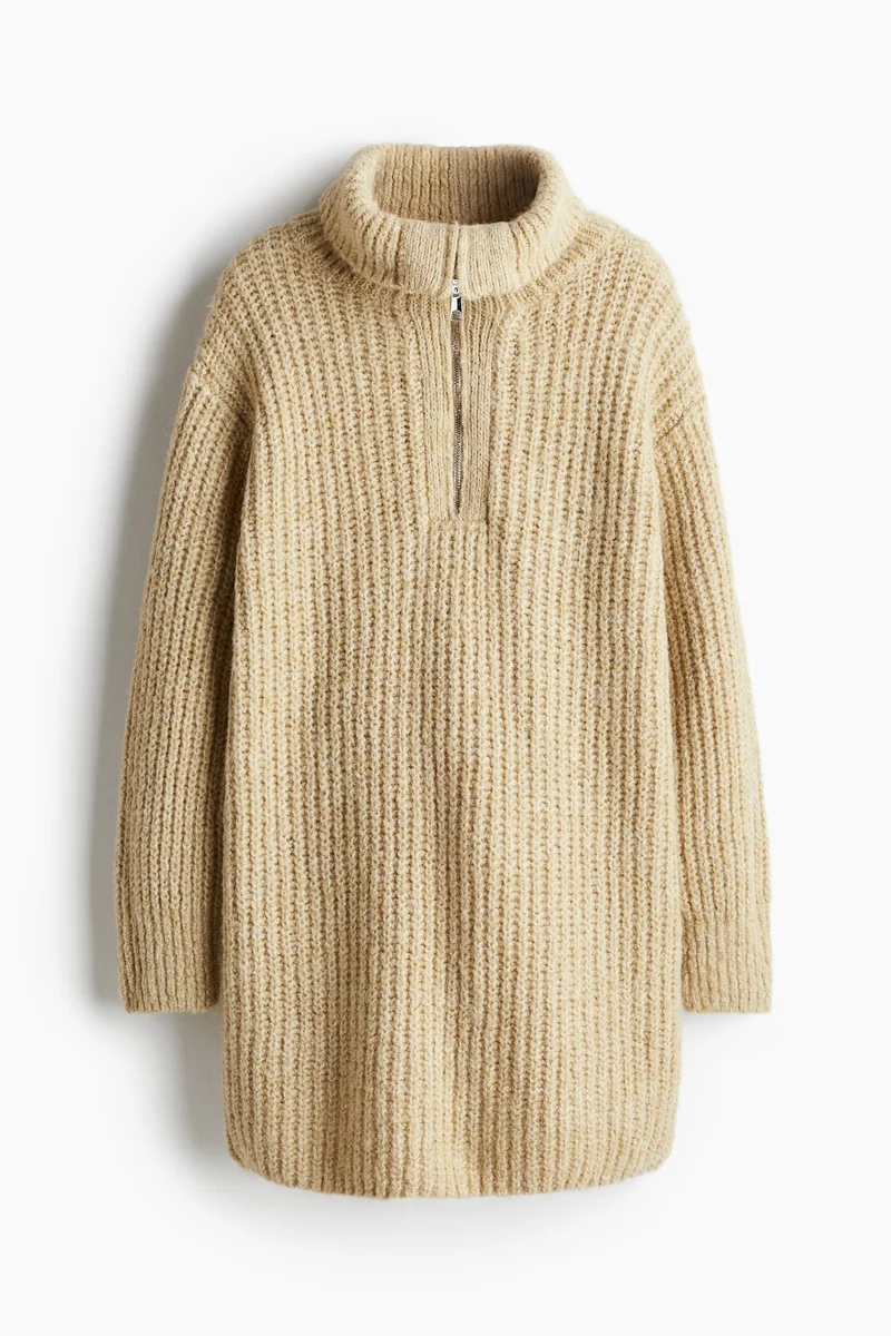 H&M Zip-top rib-knit dress