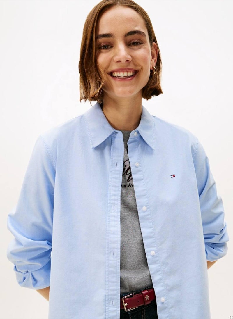 TOMMY HILFIGER Relaxed Fit Oxford Shirt - Image 1