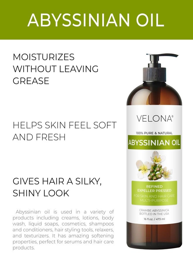 velona Abyssinian Oil 8 Fl Oz | 100% Pure and Natural Carrier Oil | Hair, Body Care | Use Today - Enjoy Results - Image 2