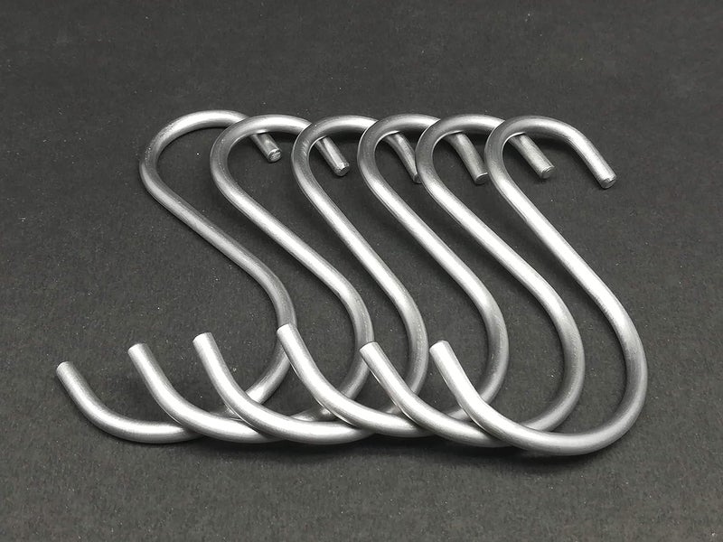 BnoSpace S Hooks Stainless Steel Pan Pot Holder Rack Hooks Hanging Hangers S Shaped Hooks for Kitchenware Pots Utensils Clothes Bags Towels Plants Planter Pack of 5 Silver - Image 4