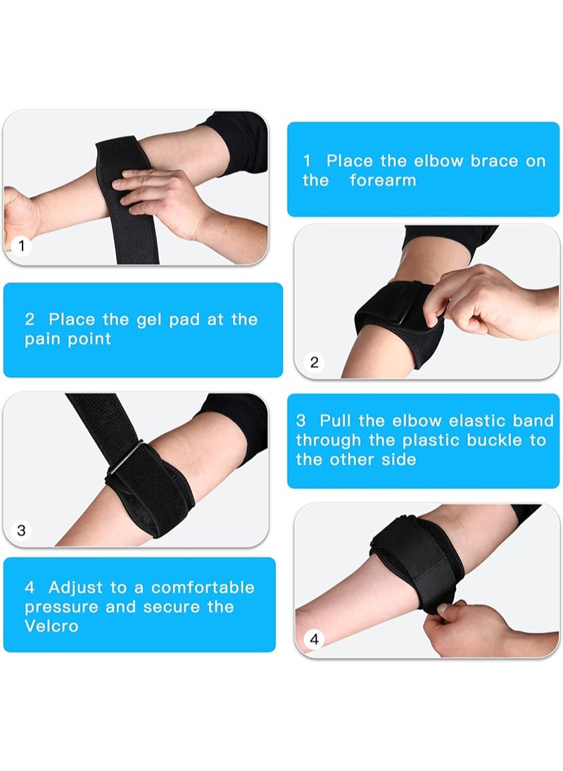 Tennis Elbow Support Brace, Anti-Tendinitis Elbow Brace，Elbow Brace with Compression Pad for Golf and Tennis,Elbow Pain Relief for Golf and Tennis,Counterforce Brace for Forearm Support - pzsku/Z4E89C2DB0952F502BCF4Z/45/_/1712568107/663922e9-0ff7-4469-9b10-8c858a635626