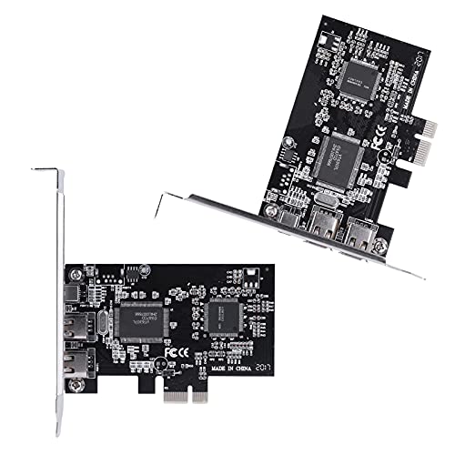 Zopsc 2.5Gb/s High Speed PCI Express Adapter Network Card with Firewire Cable, IEEE 1394b IEEE 1394-1995 IEEE for Server Vista Fully Full Duplex Channel PCI-E Firewire - Image 3