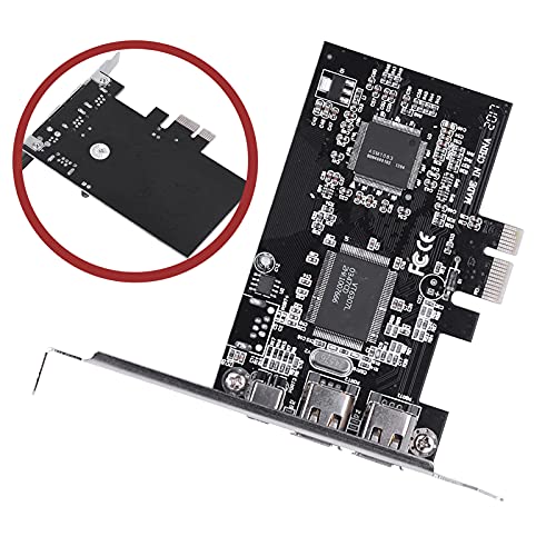 Zopsc 2.5Gb/s High Speed PCI Express Adapter Network Card with Firewire Cable, IEEE 1394b IEEE 1394-1995 IEEE for Server Vista Fully Full Duplex Channel PCI-E Firewire - Image 5