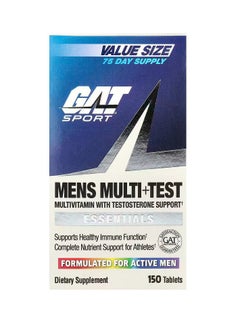 GAT SPORT GAT Men’s Multi+Test 150 Tablets – Complete Multivitamin for Active Men | Boosts Energy, Supports Testosterone & Promotes Athletic Performance | 75-Day Value Pack  - Image 1