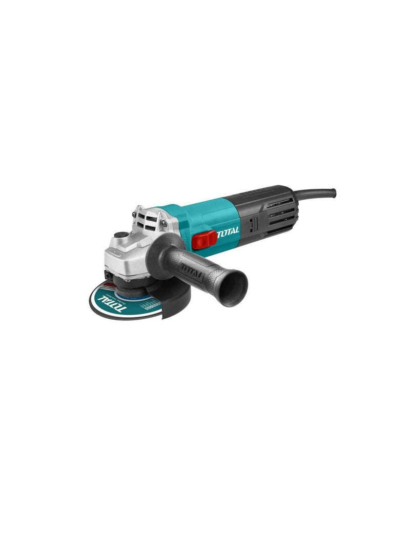 TOTAL TOOLS Angle Grinder 750W, 220-240V 115MM,12000 RPM Motor with Auxiliary Handle, Ideal for Carpenters, Builders, Electricians - Image 1