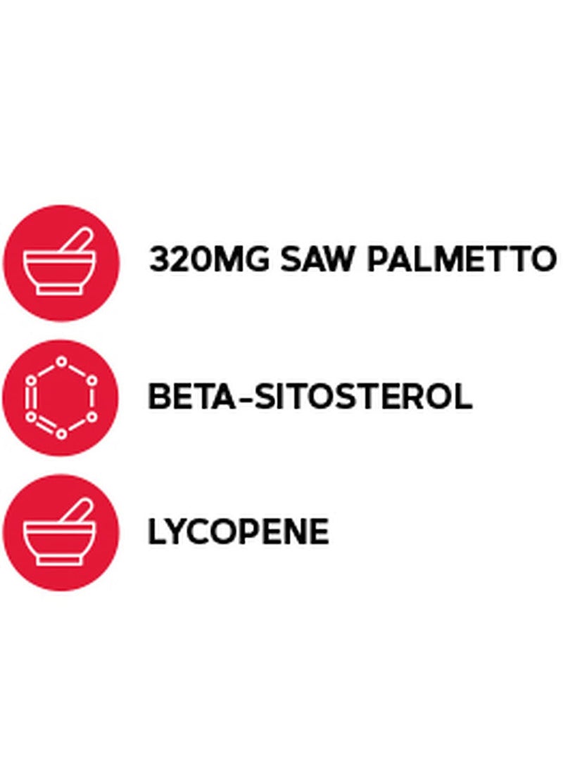GNC Men's Prostate Formula Supports Normal Reproductive Function 60 Softgels 30 Servings - Image 3