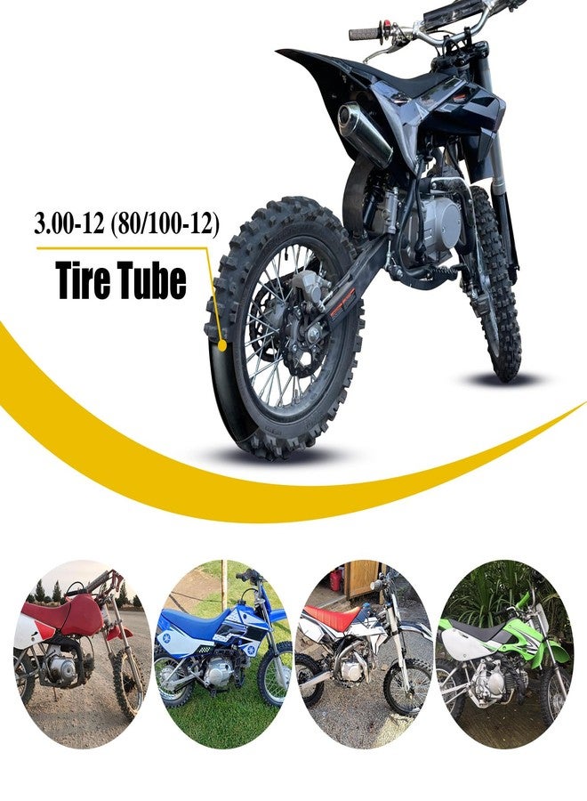 WNOOENG 2.75/3.00-12 (80/100-12) Dirt Bike Inner Tubes Replacement for 110cc 125cc Honda XR50 XR70 CRF110 KLX110 Suzuki DRZ110 PW80 TTR90 SSR Apollo RFZ TaoTao Off Road Pit Dirt Bike Parts (1 PCS) - Image 2