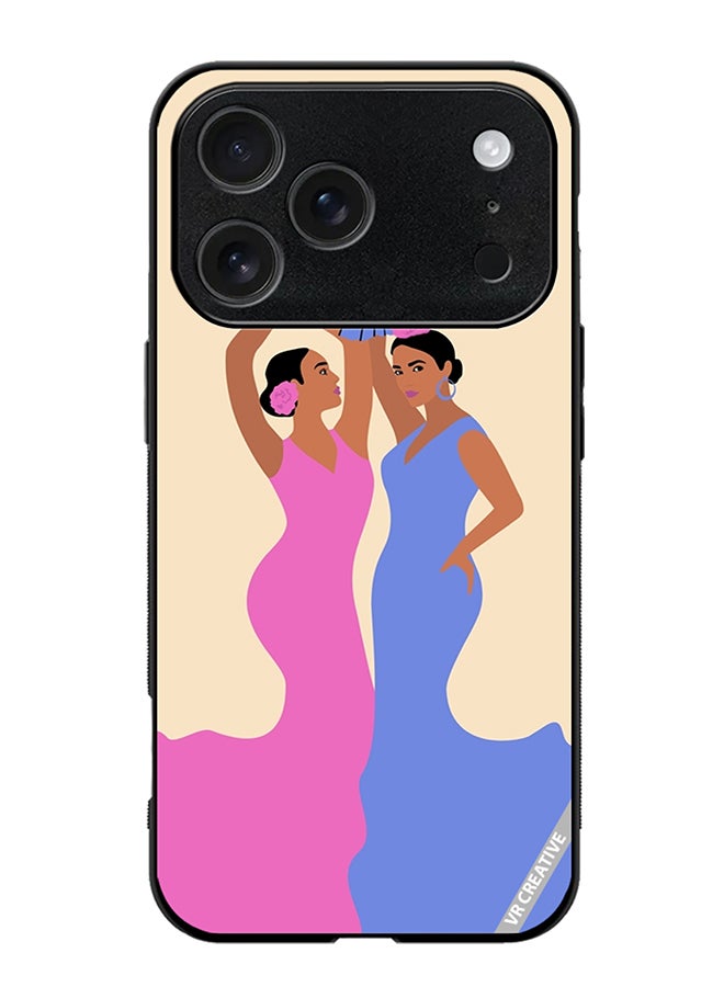 VR CREATIVE Protective Case Cover For Apple iPhone 17 Pro Max Spanish Women Dancing Flamenco Design Multicolour