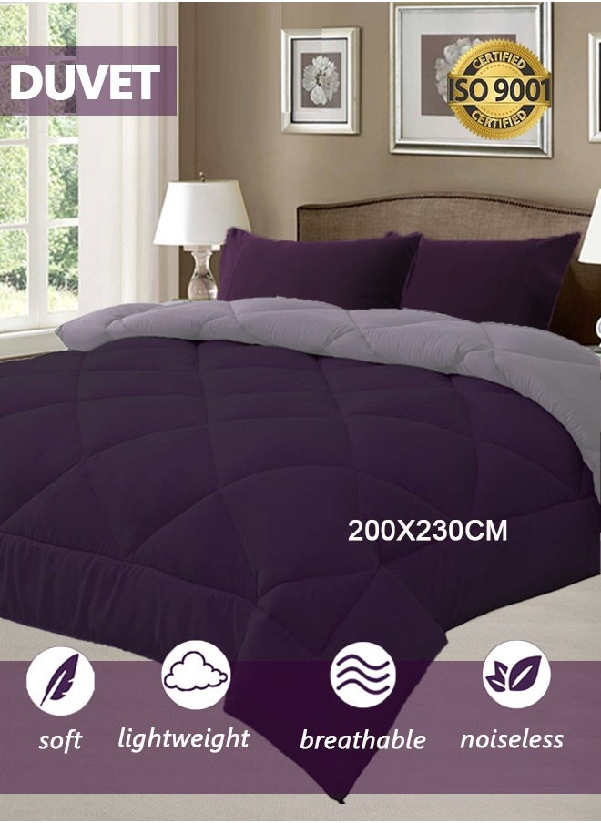 Arabest Duvet,Reversible Down Alternative Comforter, Ultra Soft Brushed Microfiber Lightweight,All Season Quilt King Size(200x230cm)  - Image 1