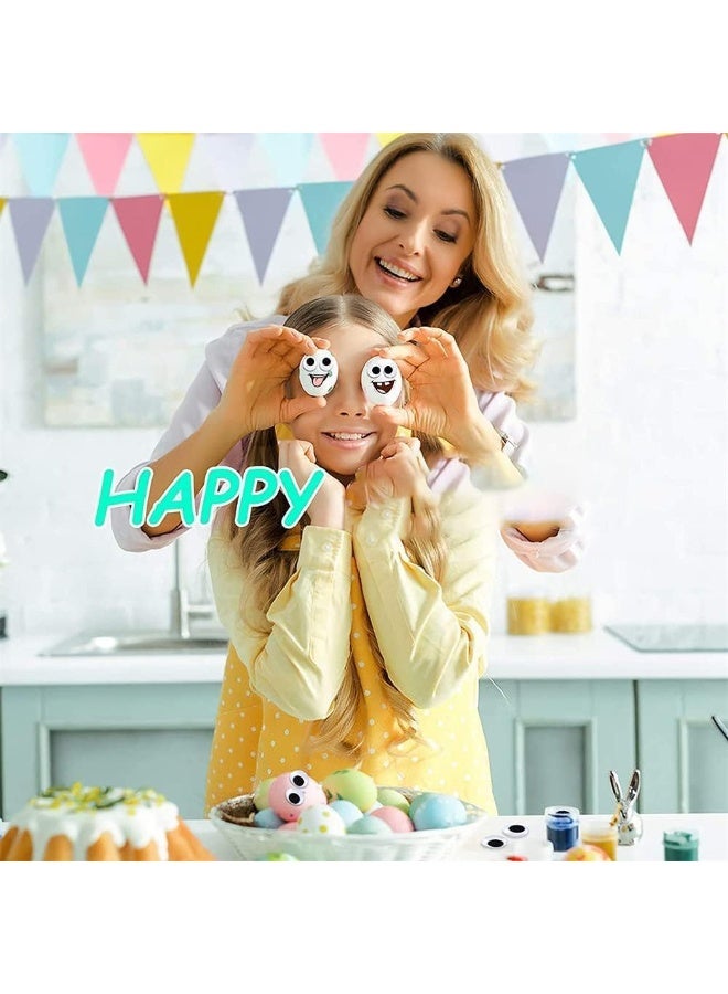 Flamingo Googly Eyes Self Adhesive Craft Eyes, 80 PCS Stick On Wiggle Eyes Plastic Sticky Wobbly Eyes, Round Doll Eyes for DIY Scrapbooking Toy Accessories Children Kid Craft Arts (Black) - Image 2