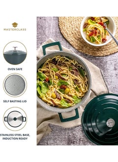 MASTERCLASS MasterClass Cast Aluminium 4L Round Casserole Dish with Lid  - Image 5